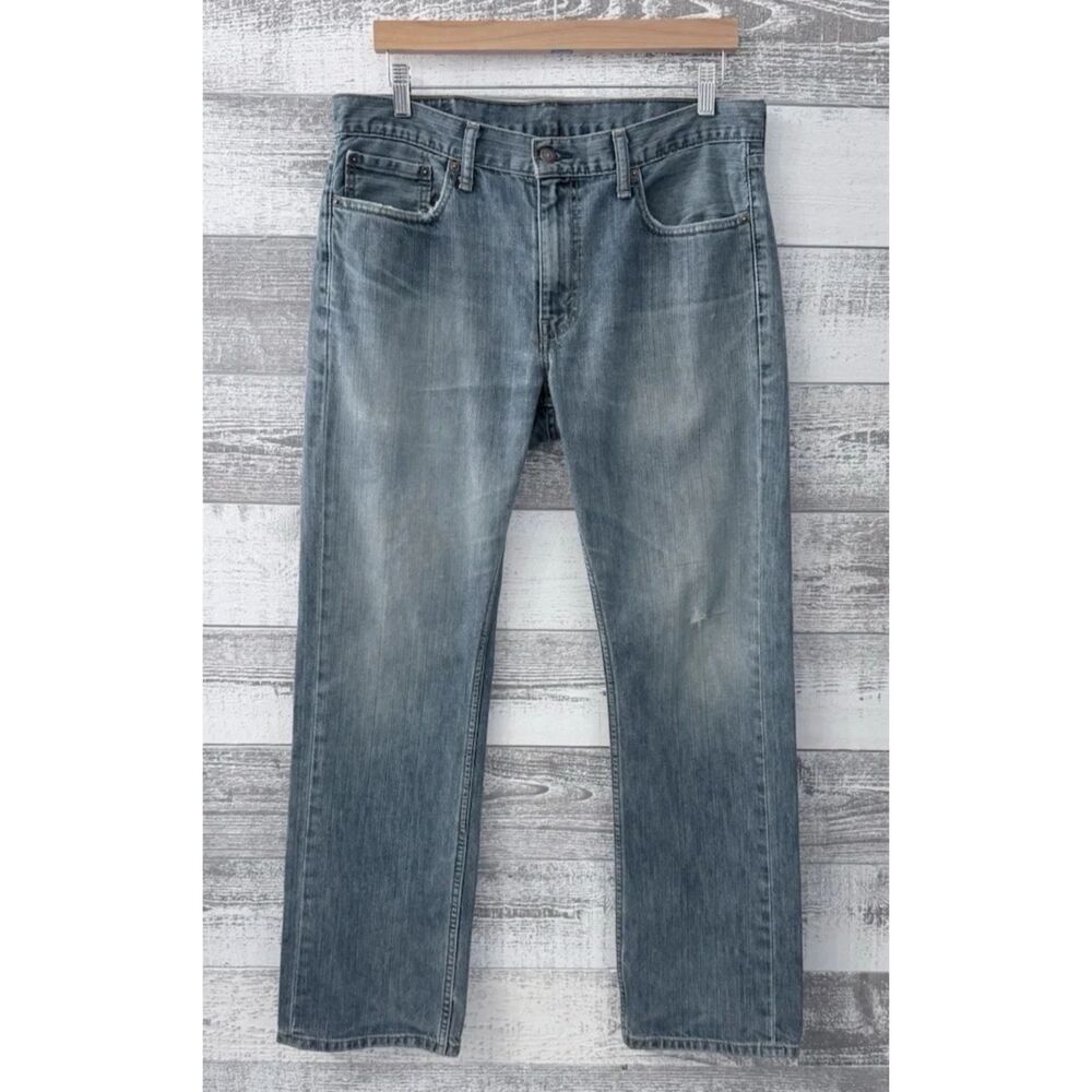 Levi's 559 Relaxed Straight Fit Distressed Denim Jeans Mens Size 33x32